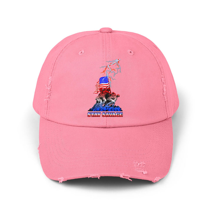 FREEDOM WARRIORS RED WHITE BLUE FADE /STAY SAVAGE CAP