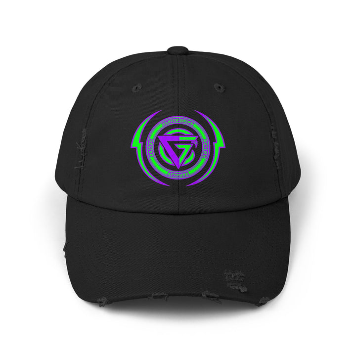 CG LOGO LIGHTNING ARCHES GREEN PURPLE/BELIEF ATTITUDE ACTION CAP