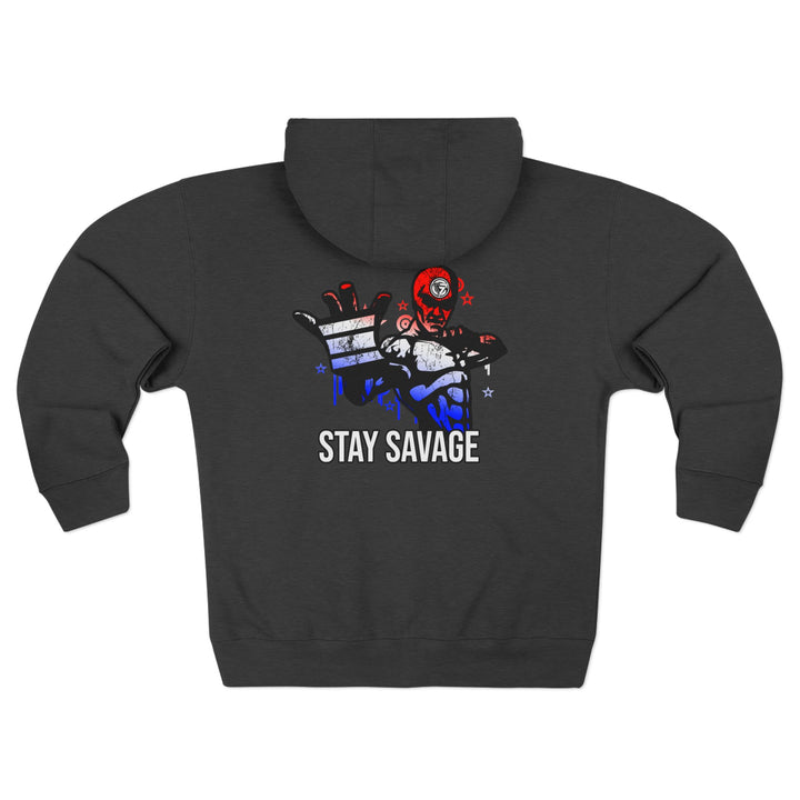 CG GRIP MASTER MAC RED WHITE BLUE FADE/STAY SAVAGE ZIP UP
