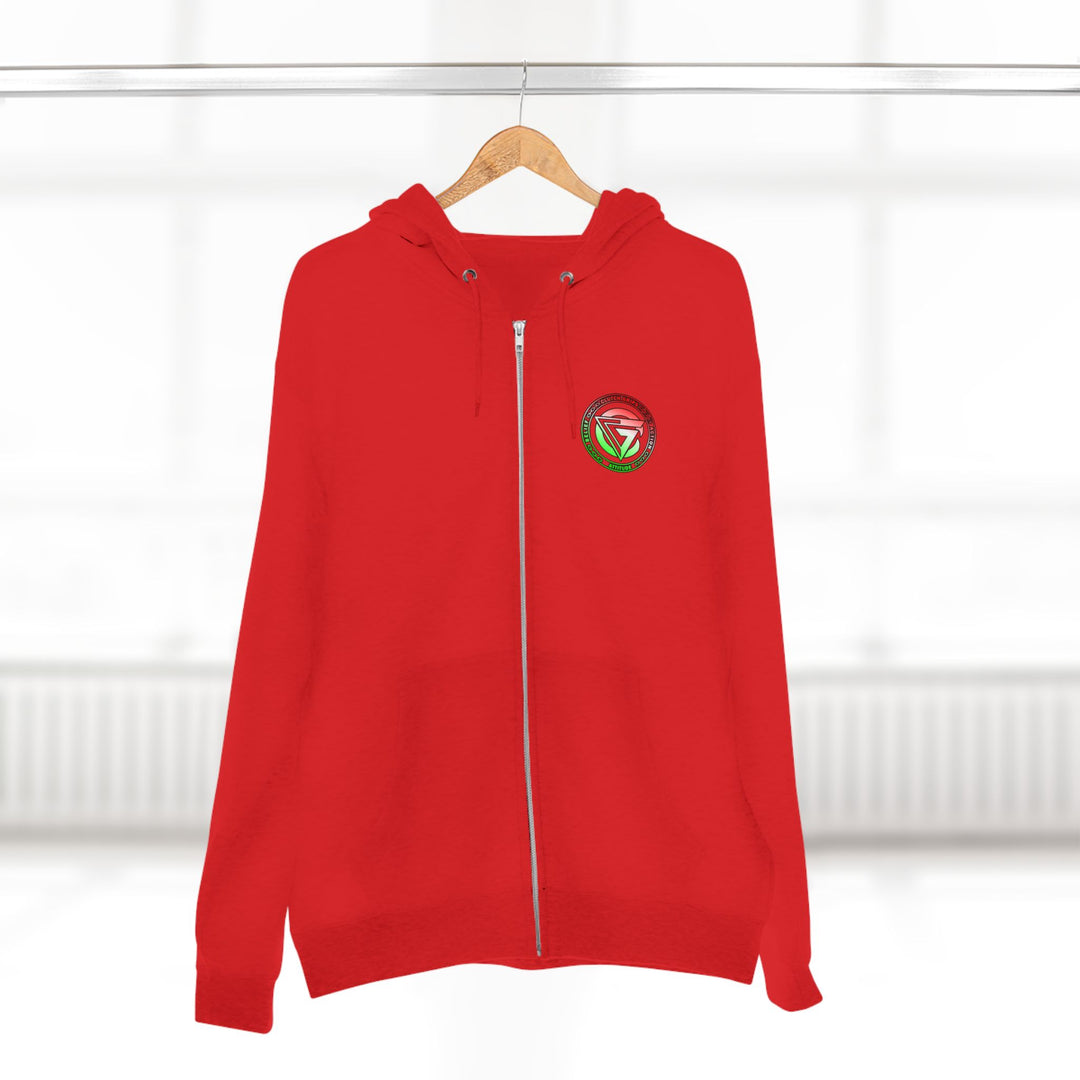 SKULLATOR SGL BELL DRAGON TIGER RED WHITE GREEN FADE/READY FOR WAR ZIP UP
