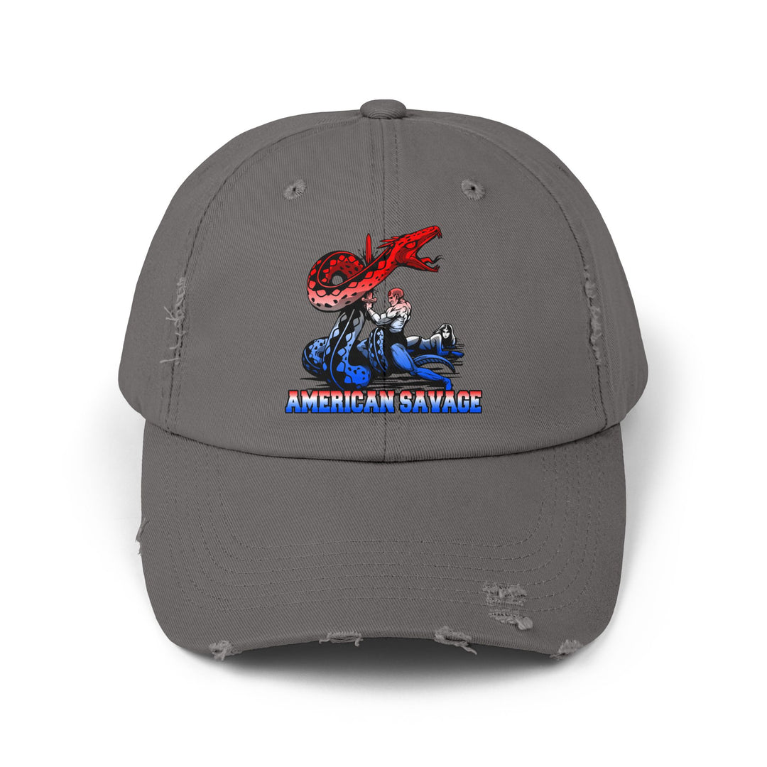 SERPENT SLAYER RED WHITE BLUE FADE/AMERICAN SAVAGE CAP