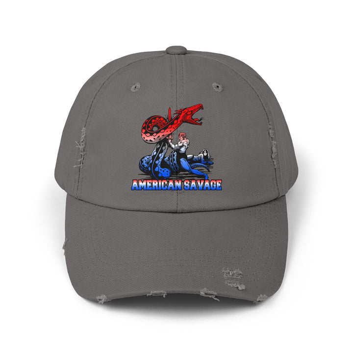 SERPENT SLAYER RED WHITE BLUE FADE/AMERICAN SAVAGE CAP