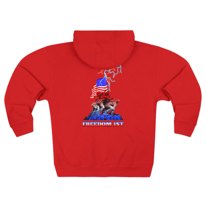 CG A AMERICAN WARRIORS ORANGE WHITE FADE /FREEDOM 1ST ZIP UP