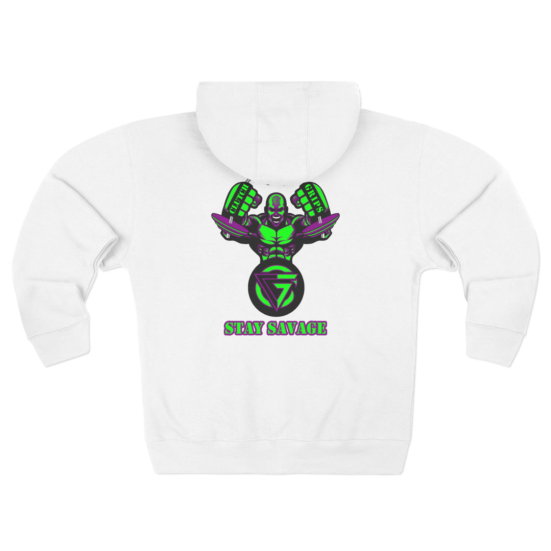 MAC SNAP PURPLE GREEN /STAY SAVAGE ZIP UP