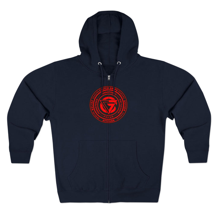 MAC VS SNAKE RED /READY FOR WAR ZIP UP