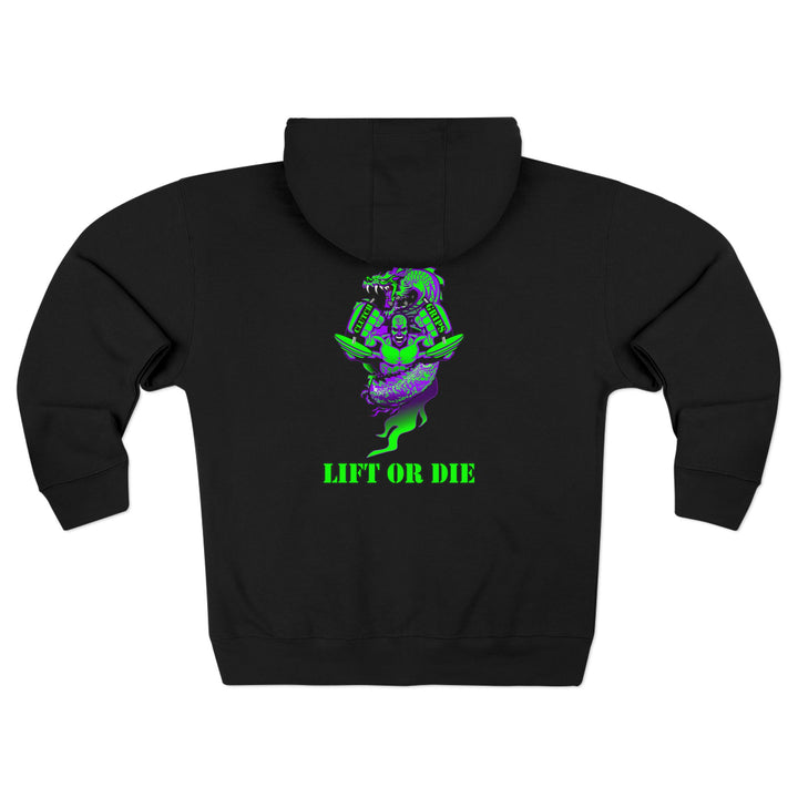 MAC DRAGON SNAP PURPLE GREEN /LIFT OR DIE ZIP UP