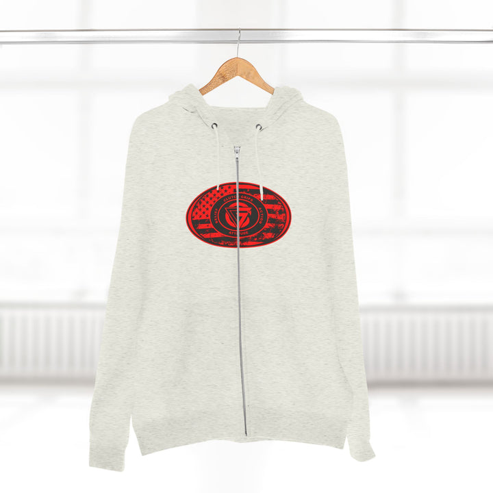 CG  NAVY SEAL TRIBUTE  RIP RED BLACK /AMERICAN SAVAGE ZIP UP