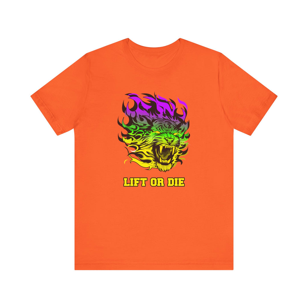 TIGER FLAME YELLOW GREEN PURPLE FADE/LIFT OR DIE