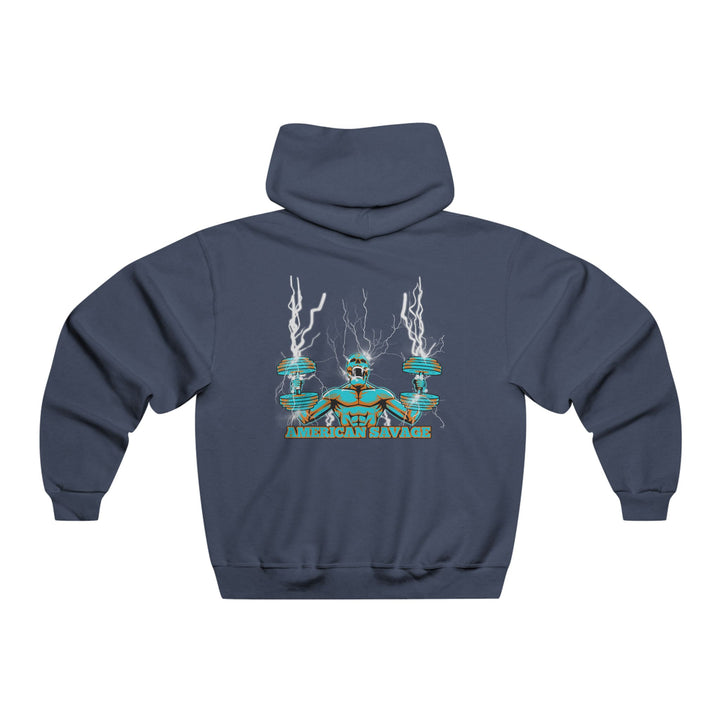 RIDE THE LIGHTNING MIAMI AQUA ORANGE /AMERICAN SAVAGE ZIP UP