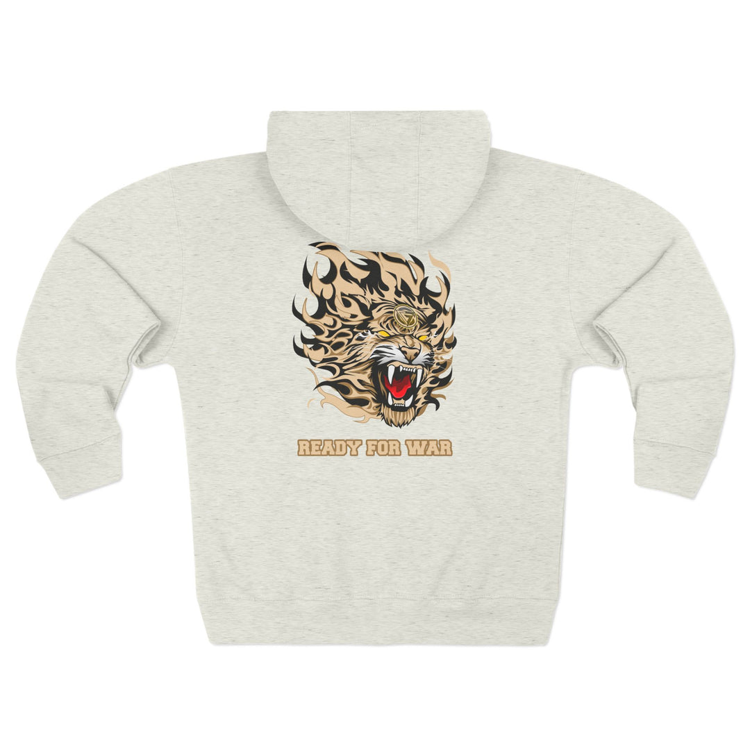 CG TIGER FLAME DESERT SAND /READY FOR WAR  ZIP UP