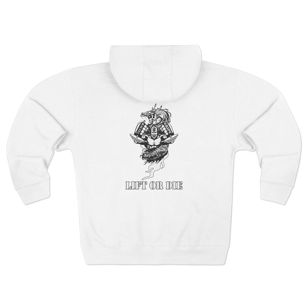 CG DRAGON MAC SNAP BLACK WHITE /LIFT OR DIE ZIP UP