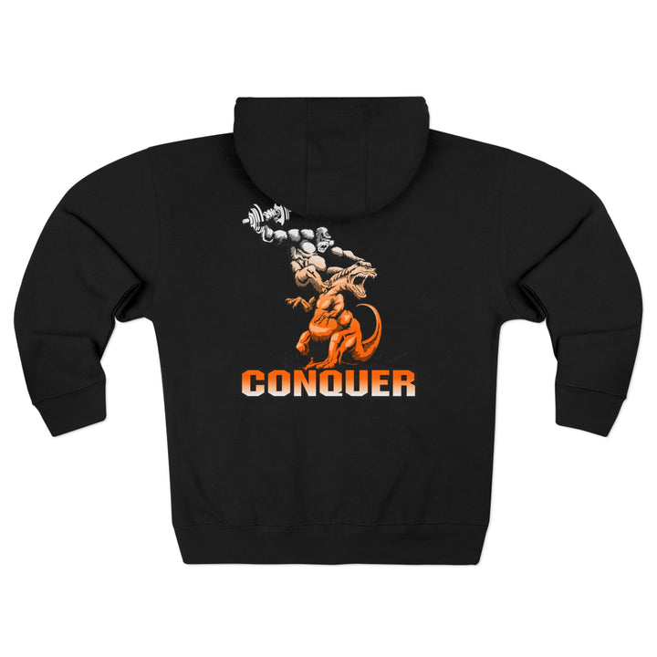 CG APE VS ZILLA 2ND FIGHT ORANGE WHITE FADE /CONQUER ZIP UP