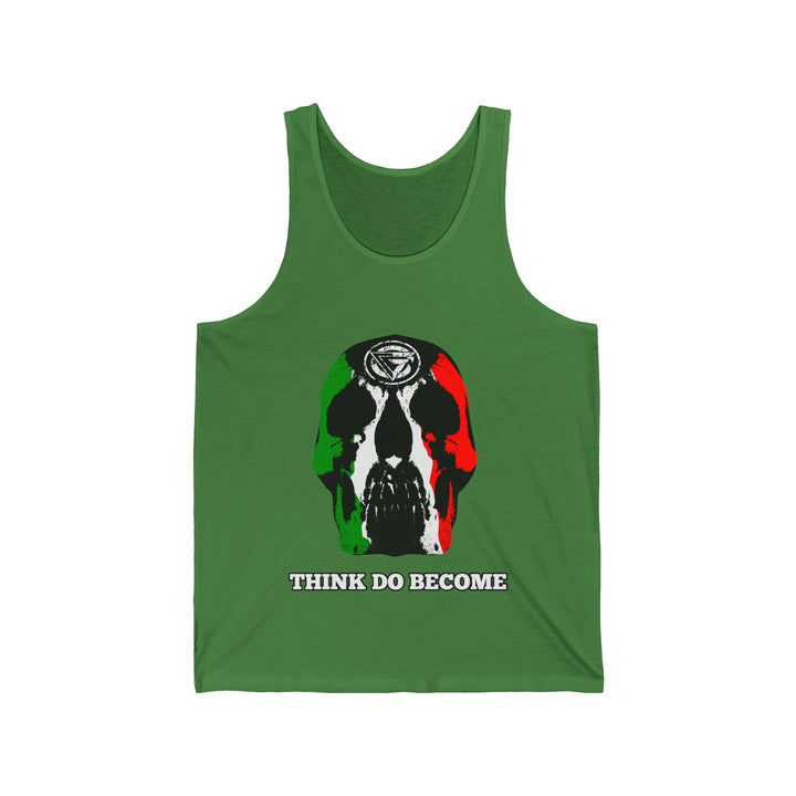 SKULLATOR TANK RED WHITE GREEN /THINK DO BECOME