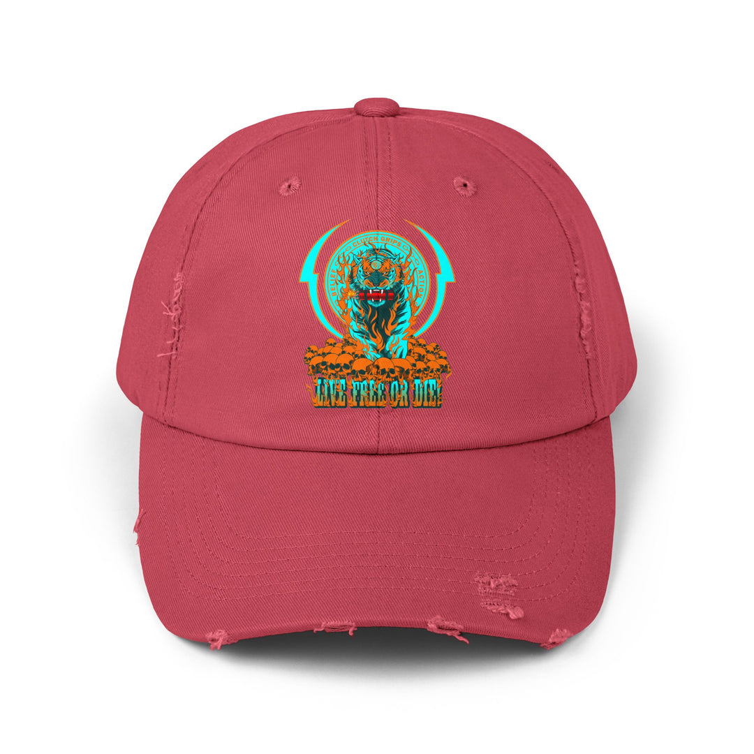 DYNAMITE TIGER MIAMI COLORS/LIVE FREE OR DIE CAP