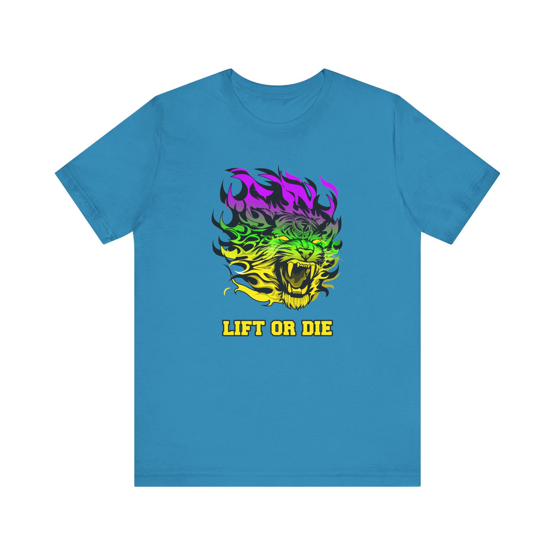 TIGER FLAME YELLOW GREEN PURPLE FADE/LIFT OR DIE