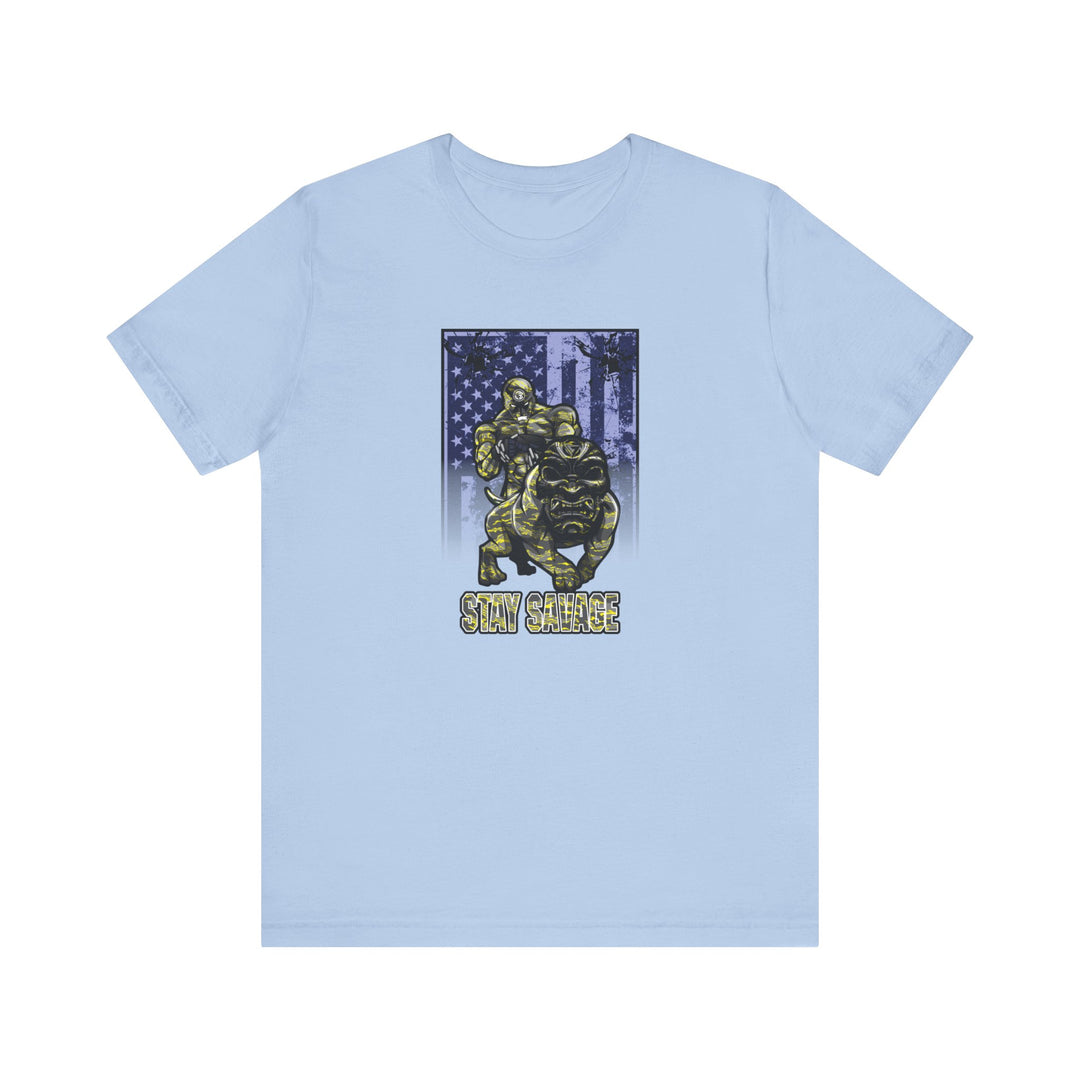 ANGRY DOG YELLOW CAMO FLAG/STAY SAVAGE