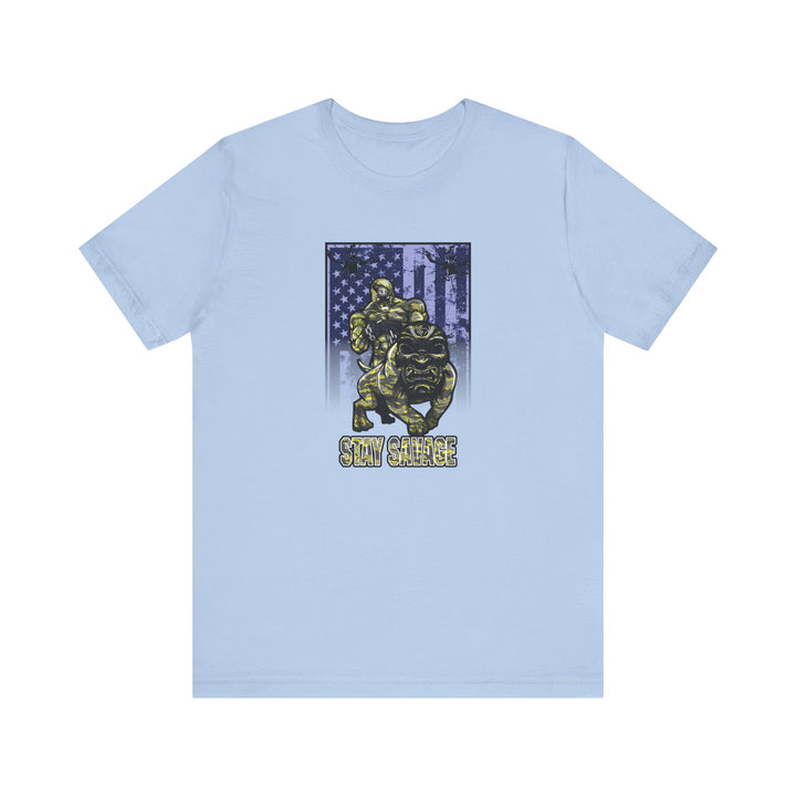 ANGRY DOG YELLOW CAMO FLAG/STAY SAVAGE