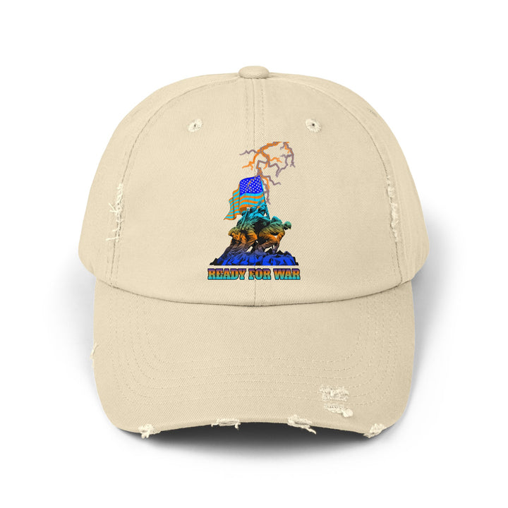 AMERICAN WARRIOR BLUE ORANGE AQUA/READY FOR WAR CAP