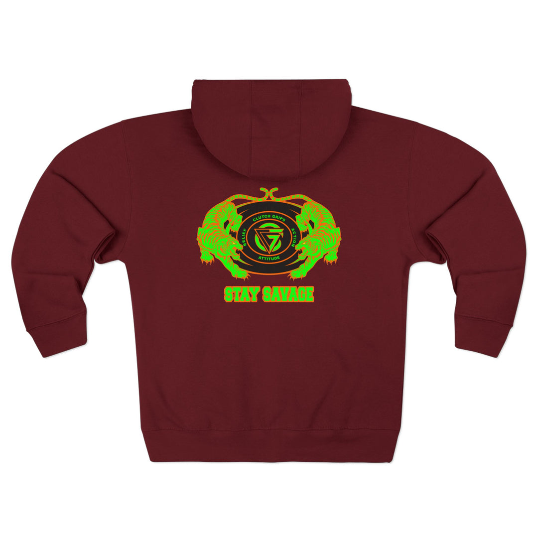 CG TIGER VS TIGER GREEN ORANGE /STAY SAVAGE ZIP UP
