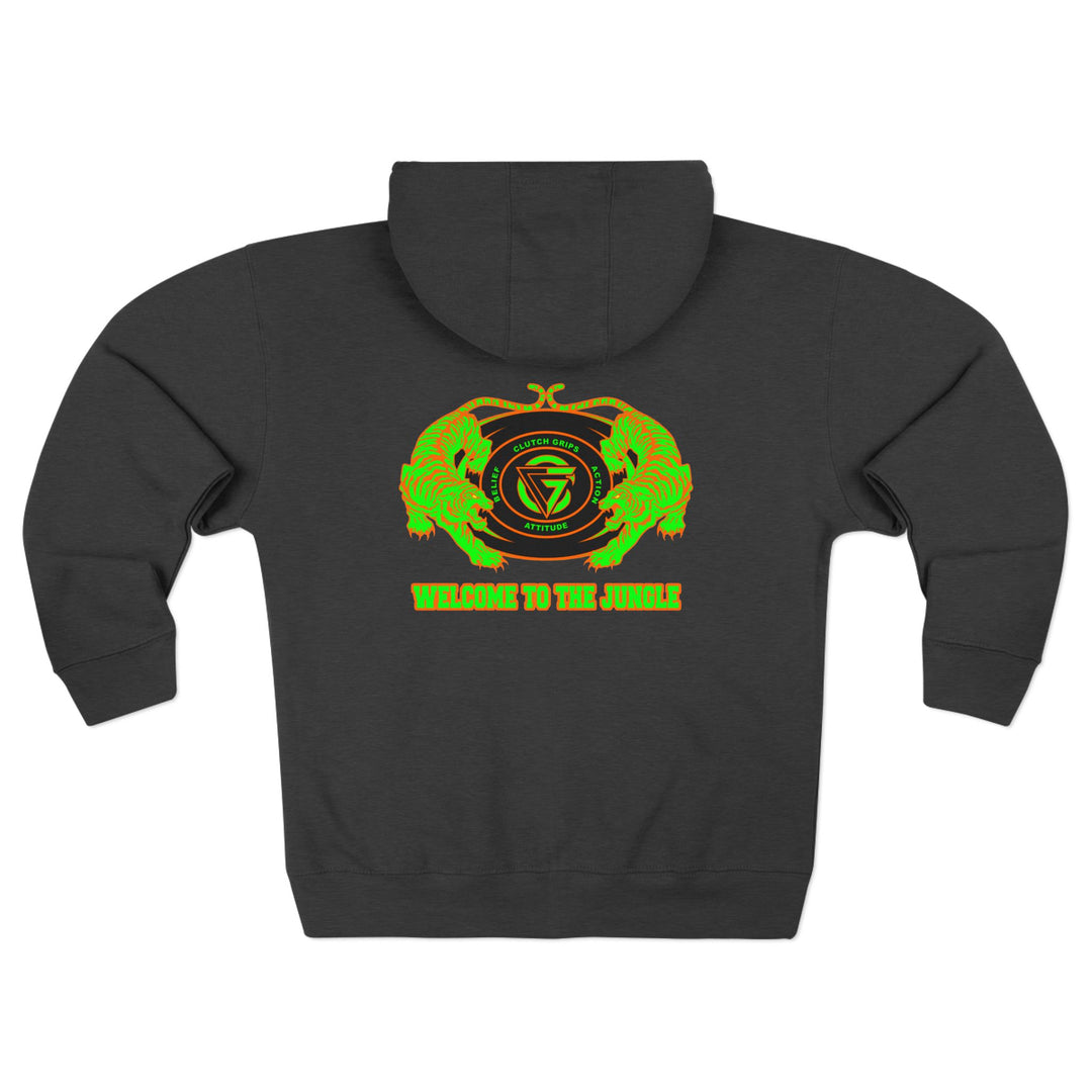 TIGER VS TIGER GREEN ORANGE /WELCOME TO THE JUNGLE ZIP UP