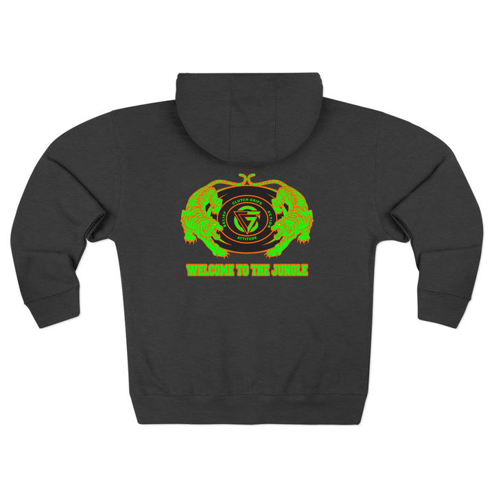 TIGER VS TIGER GREEN ORANGE /WELCOME TO THE JUNGLE ZIP UP
