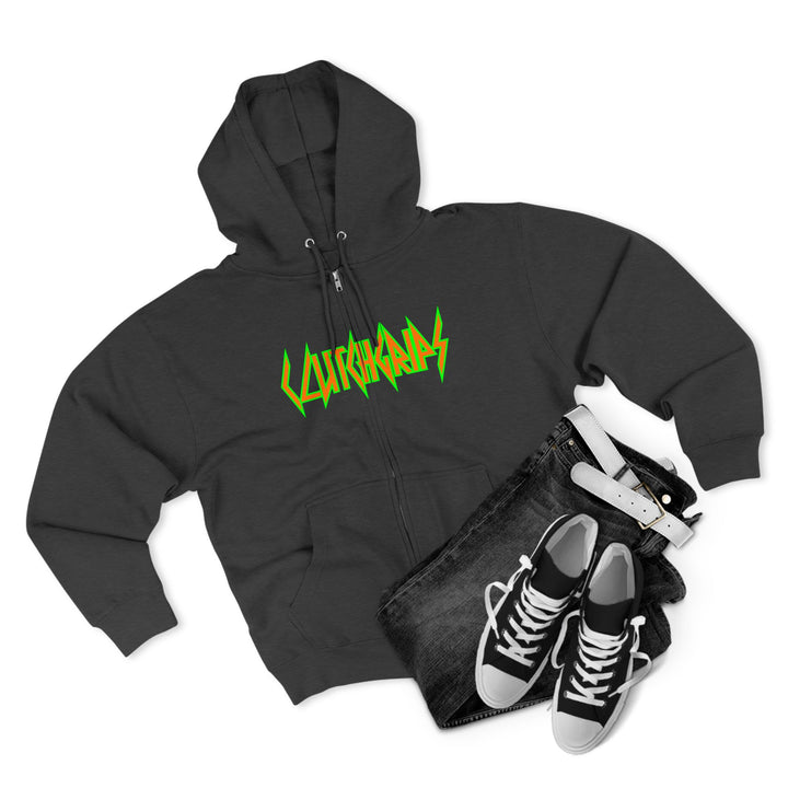 CG ANGRY DOG ORANGE GREEN /LIFT OR DIE ZIP UP