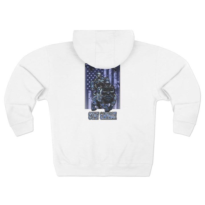 CG ANGRY DOG CAMO BLUE /STAY SAVAGE /ZIP UP