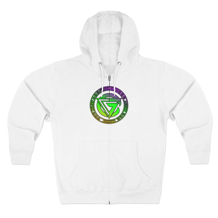 CG LIFT KICK YELLOW GREEN PURPLE FADE/LIFT OR DIE ZIP UP
