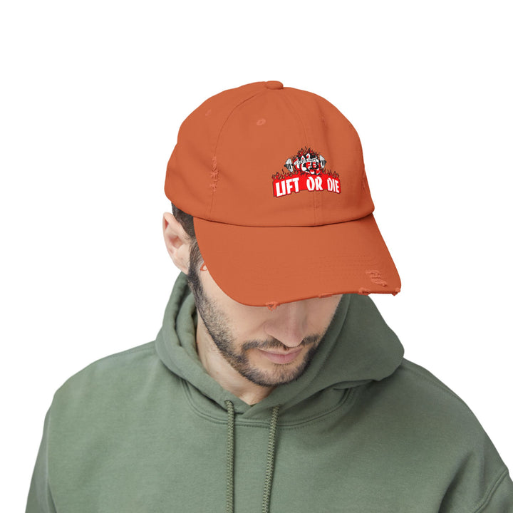 CG FIRE & FIST RED WHITE BLACK/LIFT OR DIE CAP