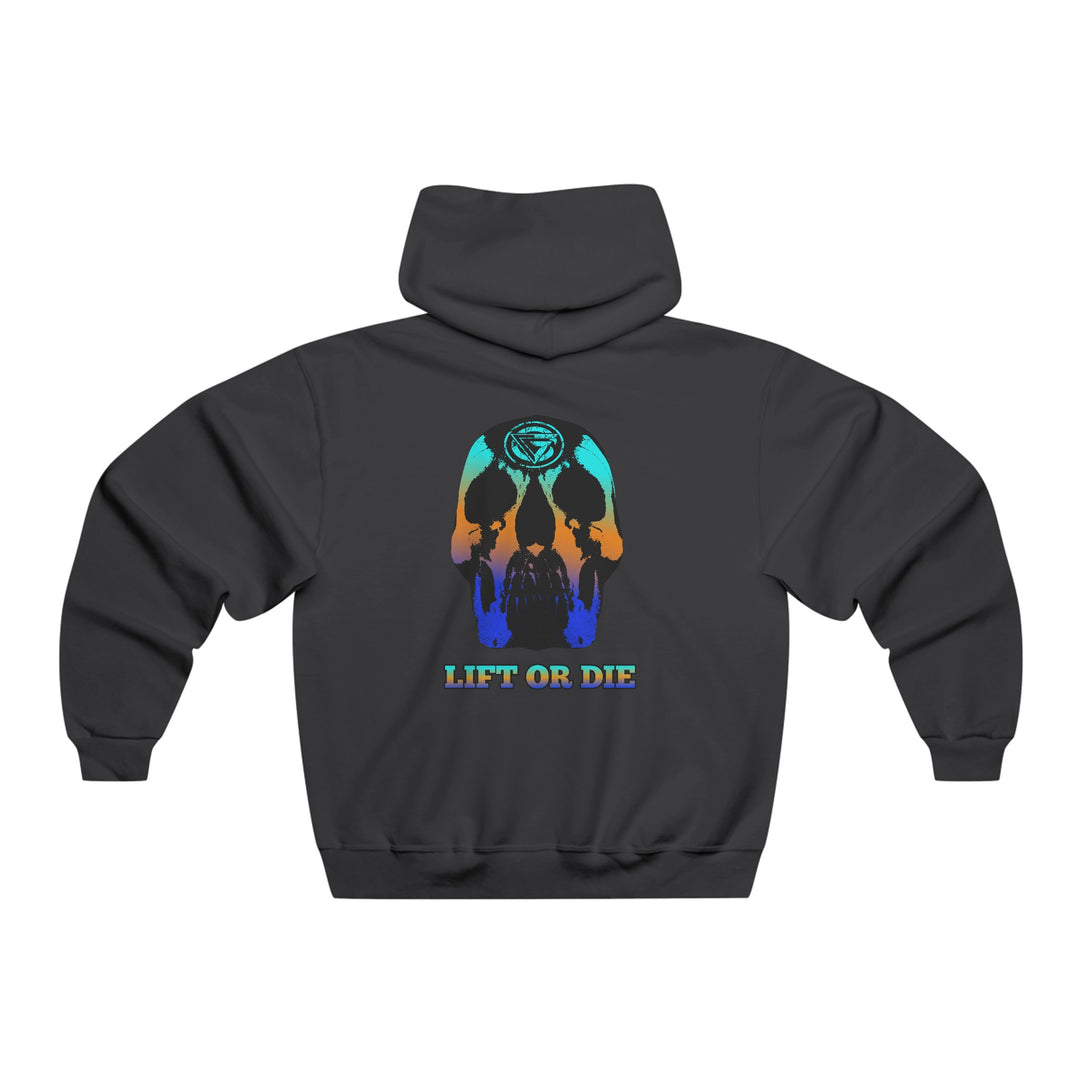 SKULLATOR-BLUE ORANGE AQUA FADE/LIFT OR DIE