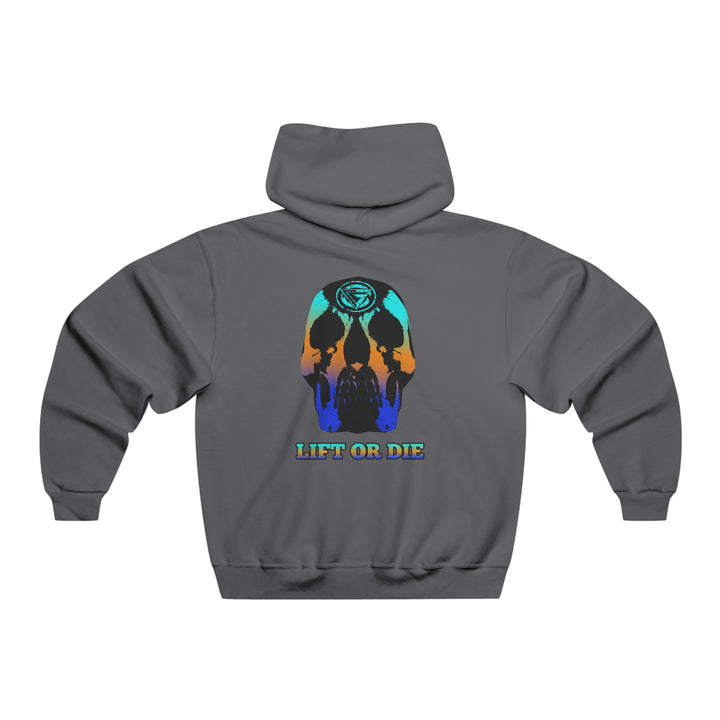 SKULLATOR-BLUE ORANGE AQUA FADE/LIFT OR DIE