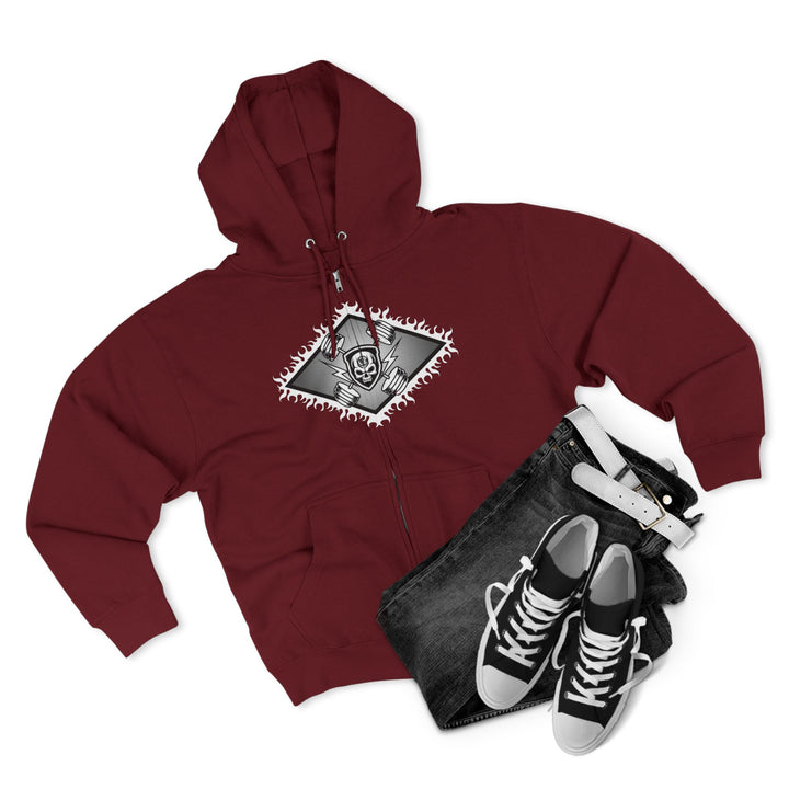WICKED VIPER BLACK WHITE /LIFT OR DIE ZIP UP