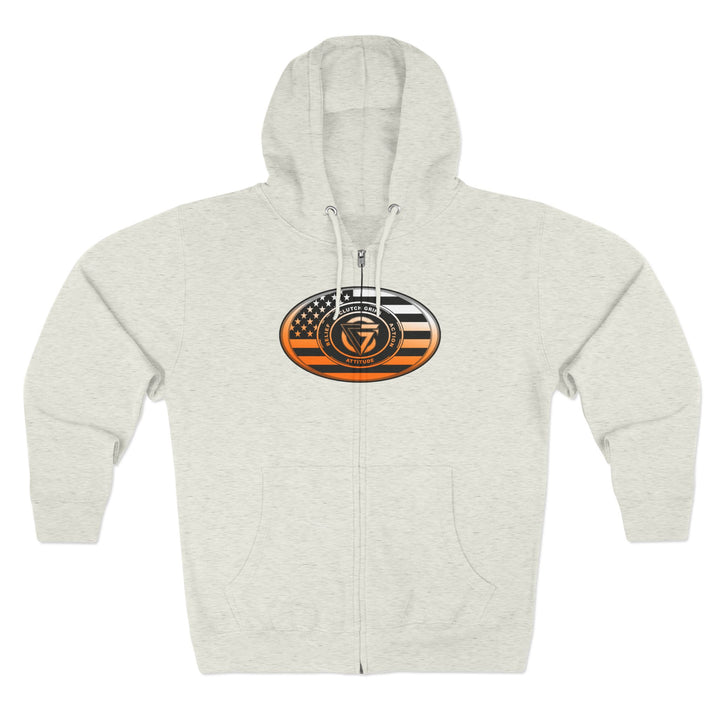 CG MAC SNAP DRAGON ORANGE WHITE FADE /LIFT OR DIE ZIP UP