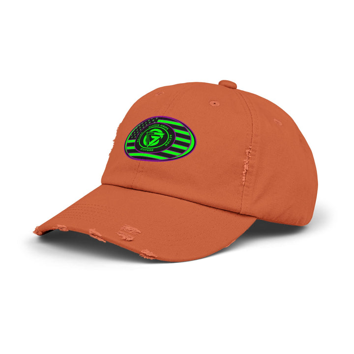 CG PURPLE GREEN FLAG OVAL CAP