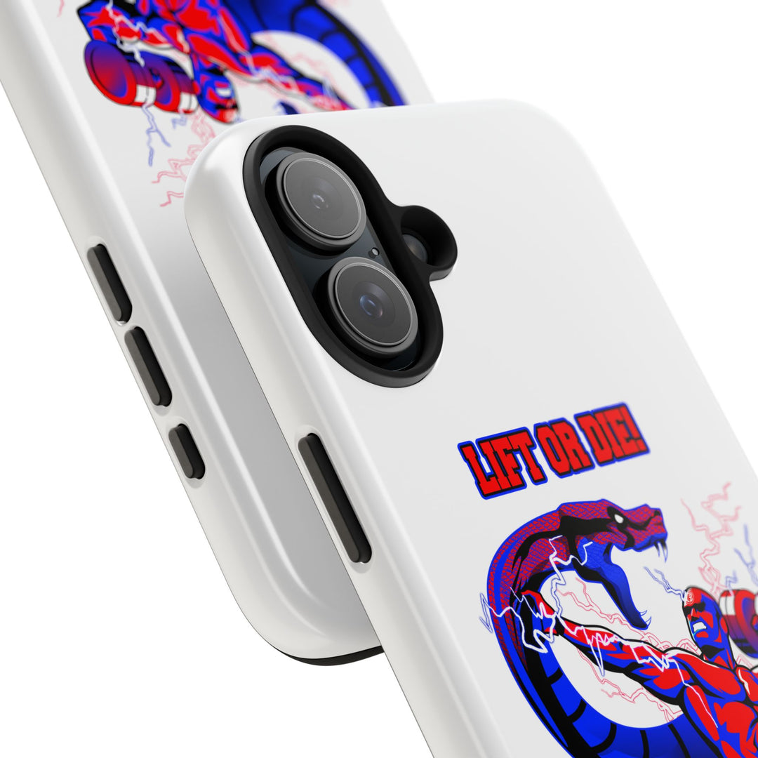 MAC VS SNAKE PHONE CASE RED BLUE /LIFT OR DIE