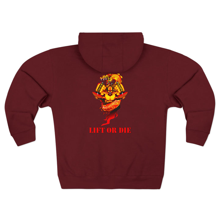 MAC DRAGON SNAP RED GOLD /LIFT OR DIE ZIP UP