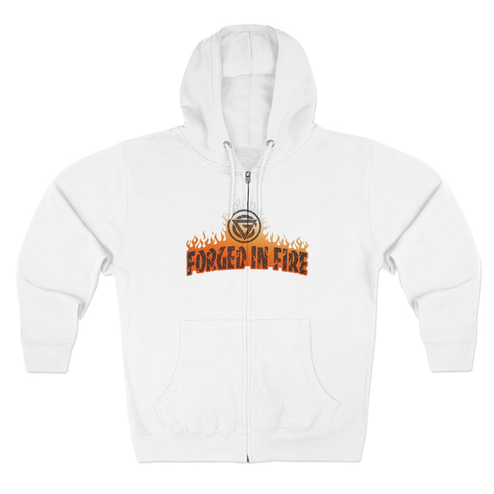 CG SKULLATOR SGL BELL DRAGON TIGER ORANGE WHITE  FADE /READY FOR WAR ZIP UP