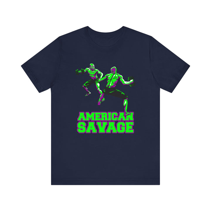 CG GREEN PURPLE MAN VS MAN /AMERICAN SAVAGE