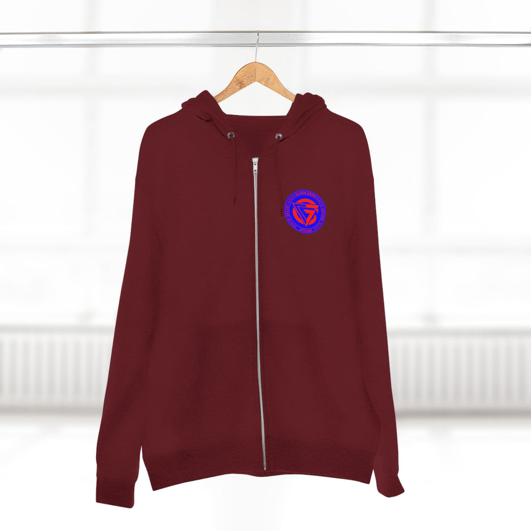 MAC SNAP RED BLUE /LIFT OR DIE ZIP UP