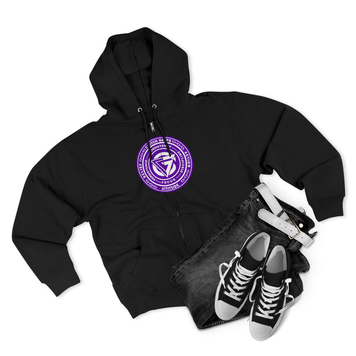MACK WICK LIFT  PURPLE WHITE /LIFT OR DIE ZIP UP