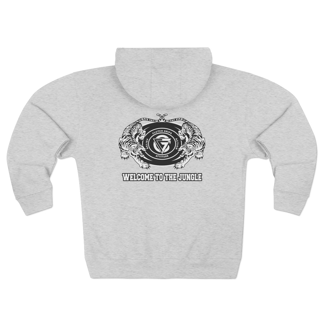 CG TIGER VS TIGER WHITE BLACK /WELCOME TO THE JUNGLE ZIP UP