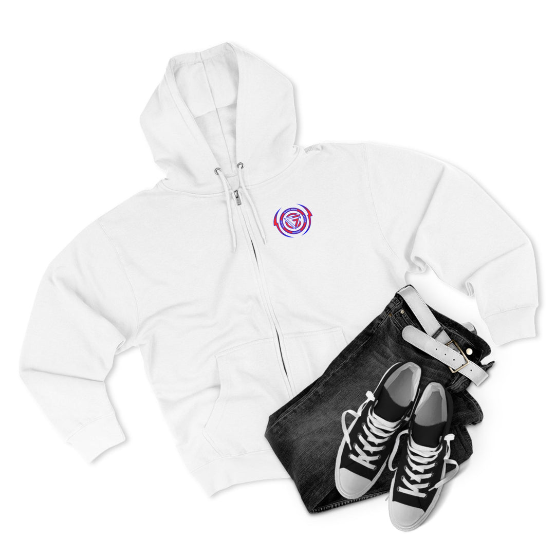 CG LION HEART RED WHITE BLUE/LIFT OR DIE ZIP UP
