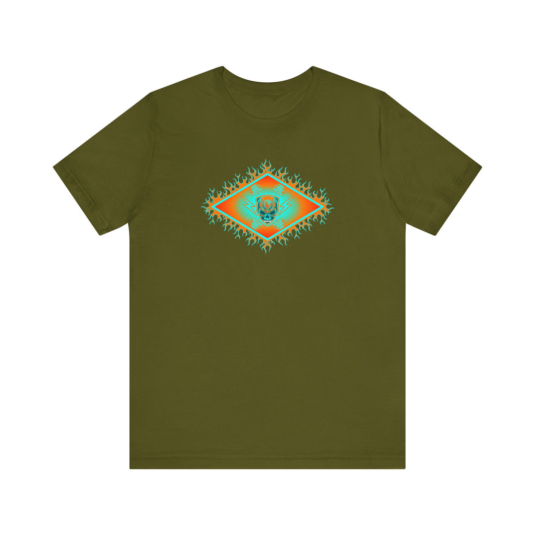 MIAMI AQUA ORANGE DIAMOND SKULLATOR DOUBLE BELL