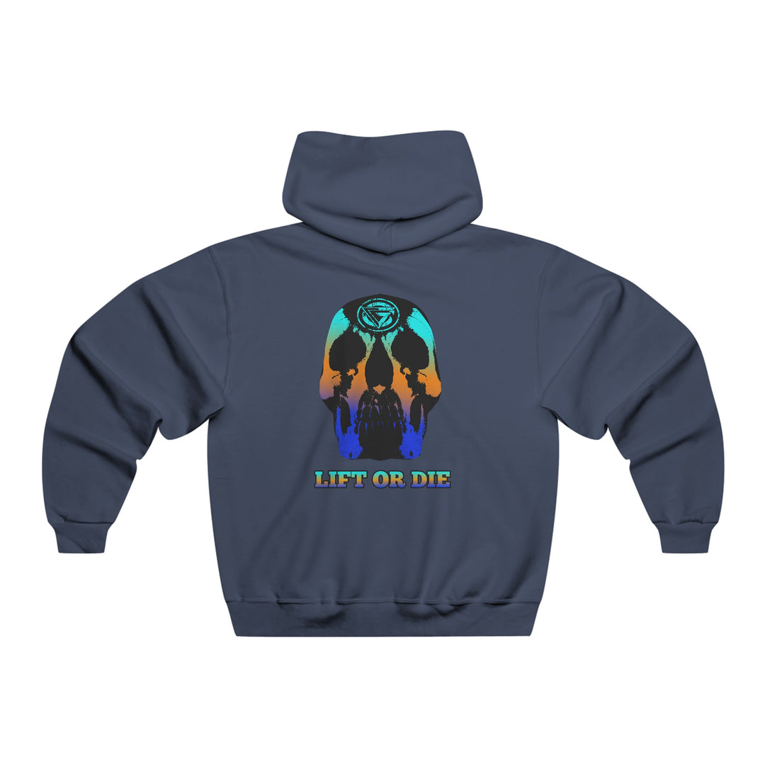SKULLATOR-BLUE ORANGE AQUA FADE/LIFT OR DIE