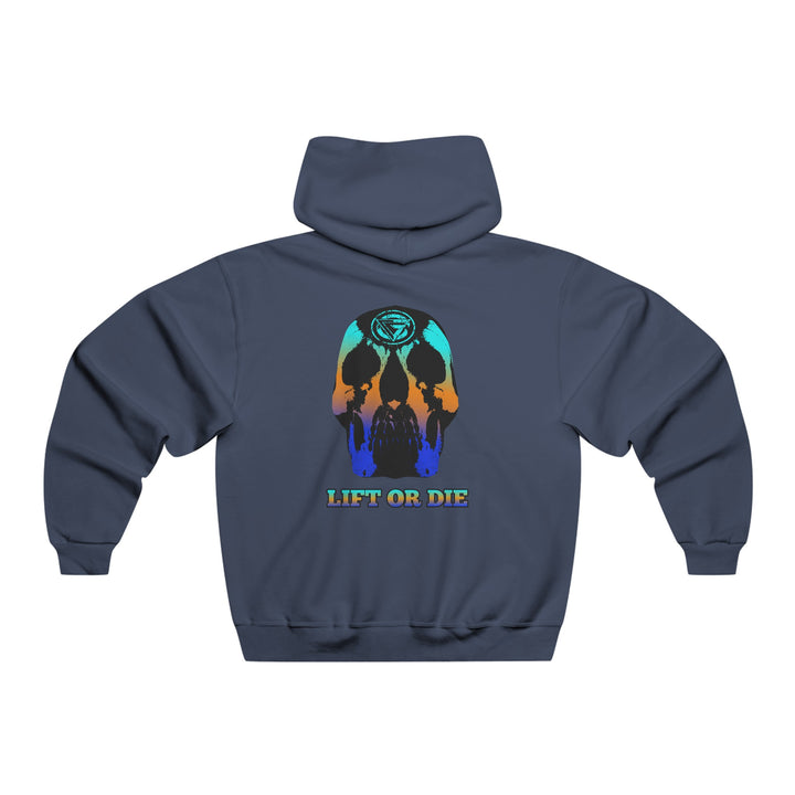 SKULLATOR-BLUE ORANGE AQUA FADE/LIFT OR DIE