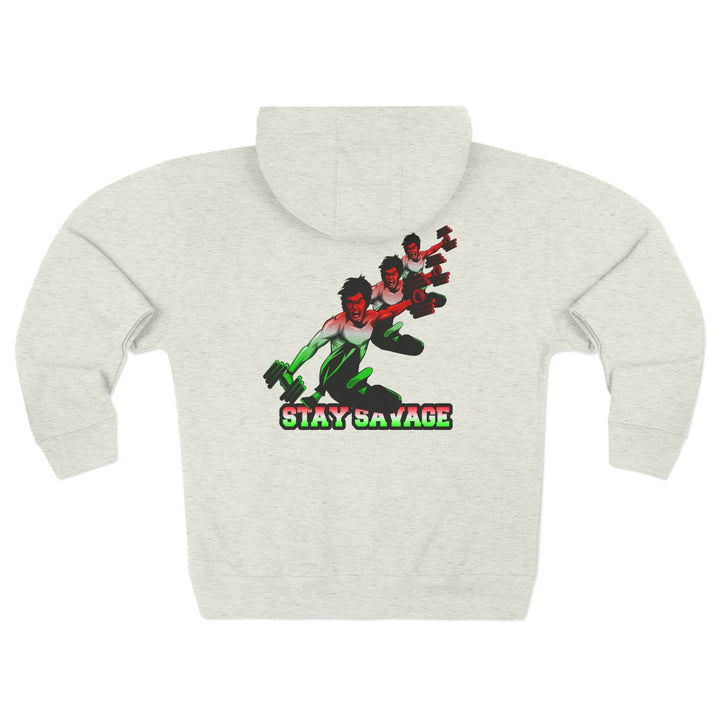 CG LIFT KICK RED WHITE GREEN FADE/STAY SAVAGE ZIP UP