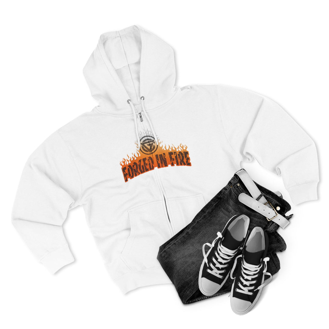 CG SKULLATOR SGL BELL DRAGON TIGER ORANGE WHITE  FADE /READY FOR WAR ZIP UP