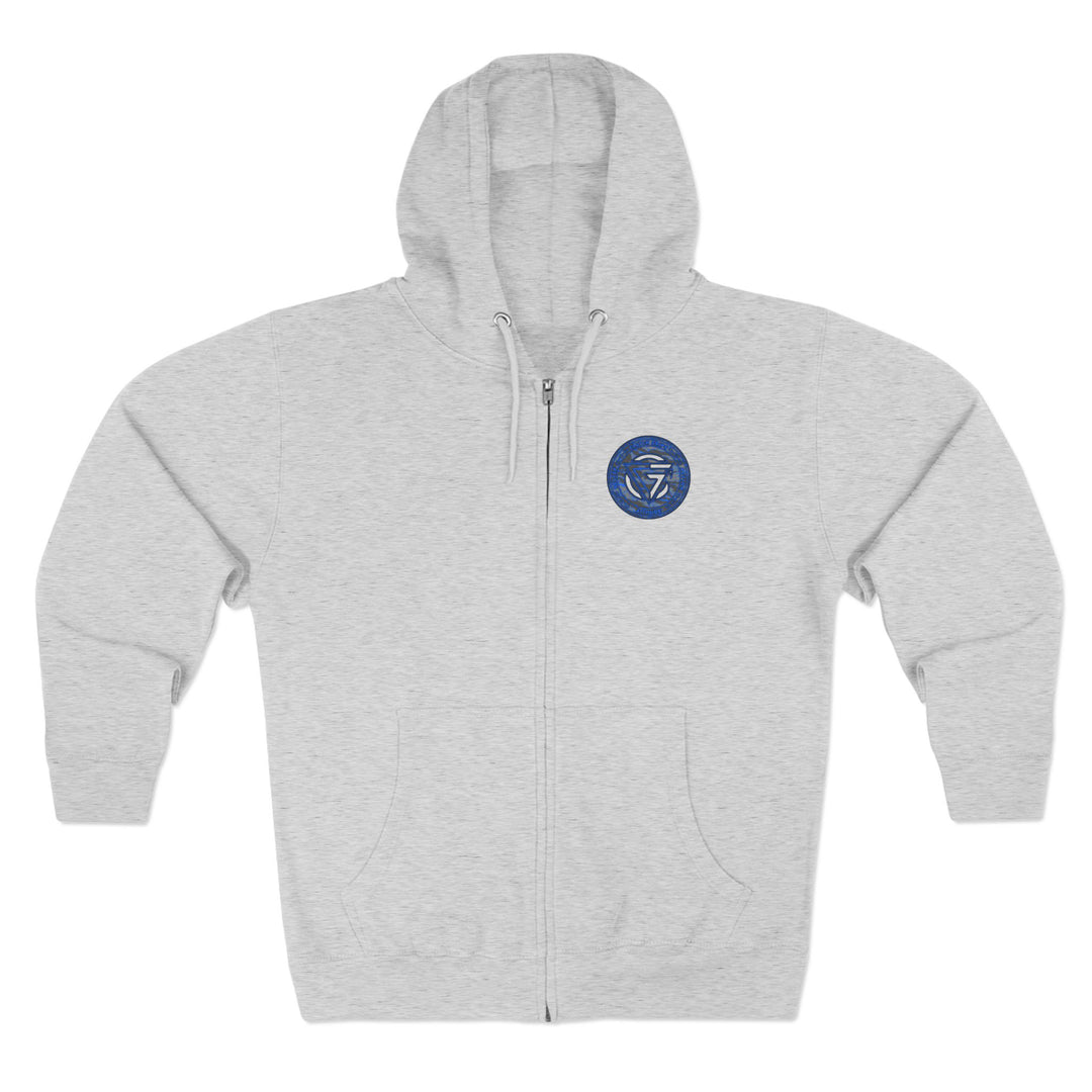 CG ANGRY DOG GREY BLUE CAMO/READY FOR WAR ZIP UP