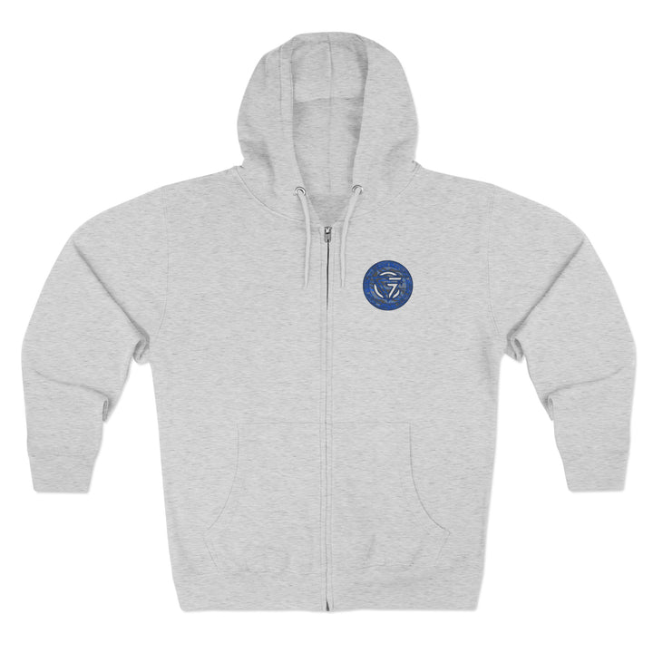 CG ANGRY DOG GREY BLUE CAMO/READY FOR WAR ZIP UP