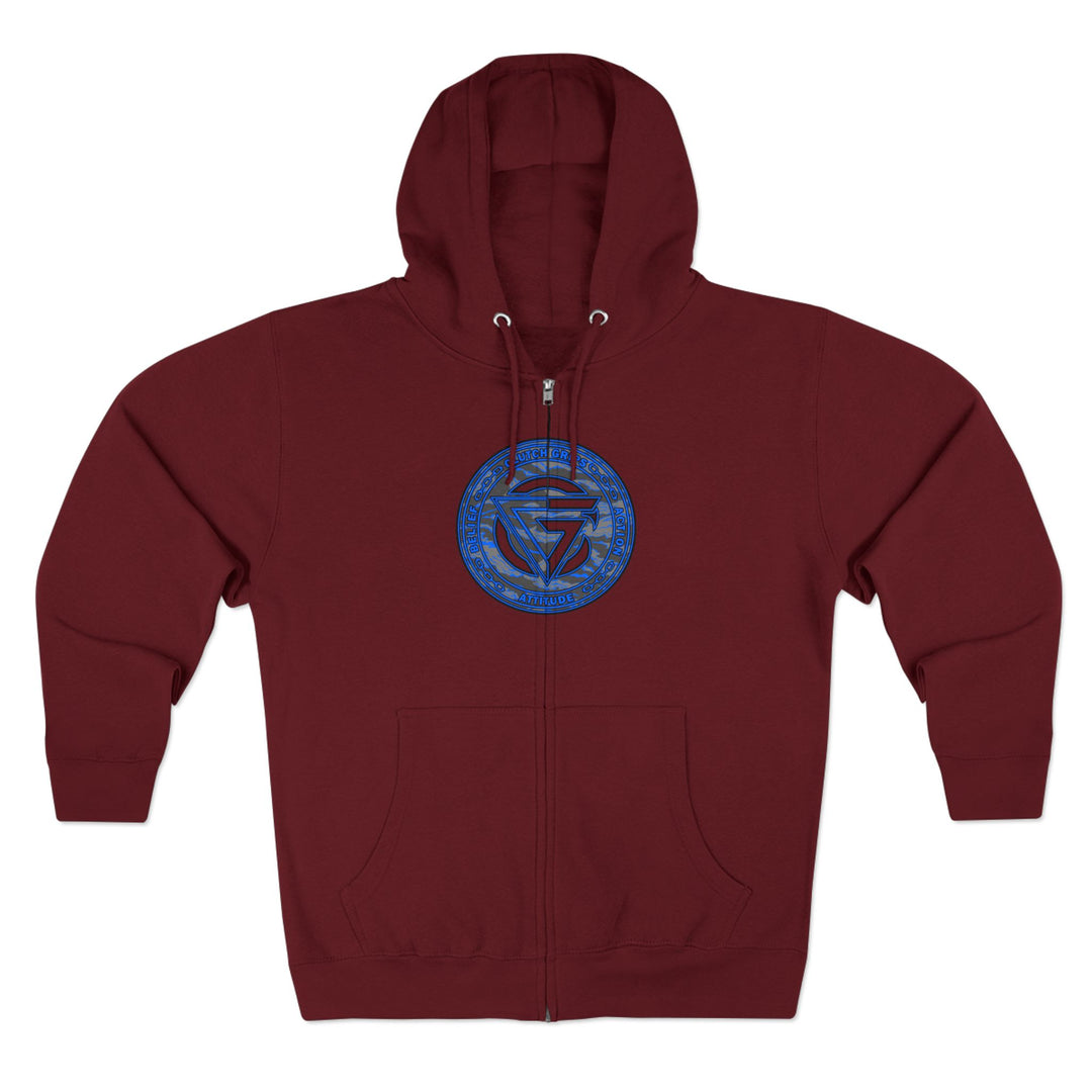 CG ANGRY DOG CAMO BLUE /STAY SAVAGE /ZIP UP